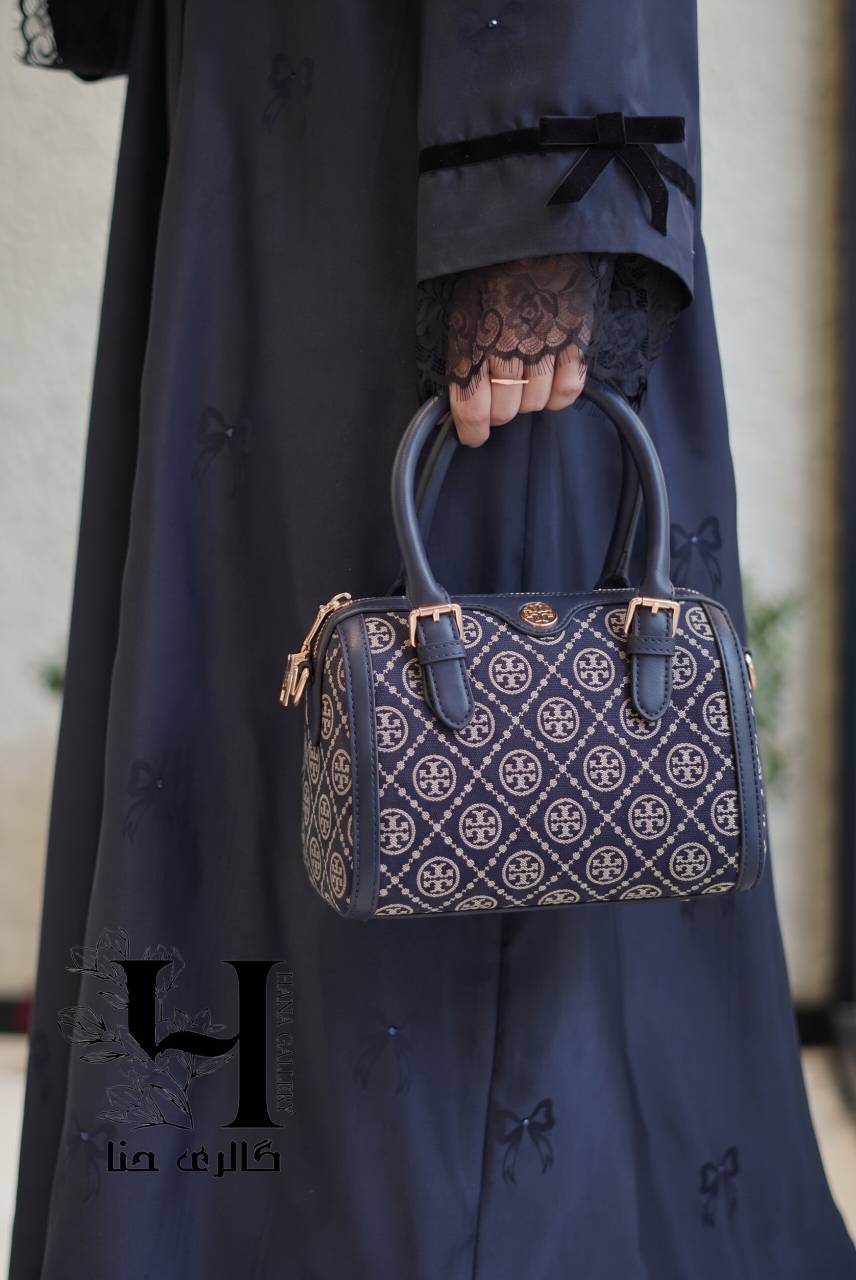 کیف توری برچ پارچه‌ای تمام سرمه‌ای کد ۴۱۶۳