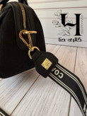 کیف کوچ صندوقی پاسپورتی پارچهای مشکی کد ۸۲۵/۲