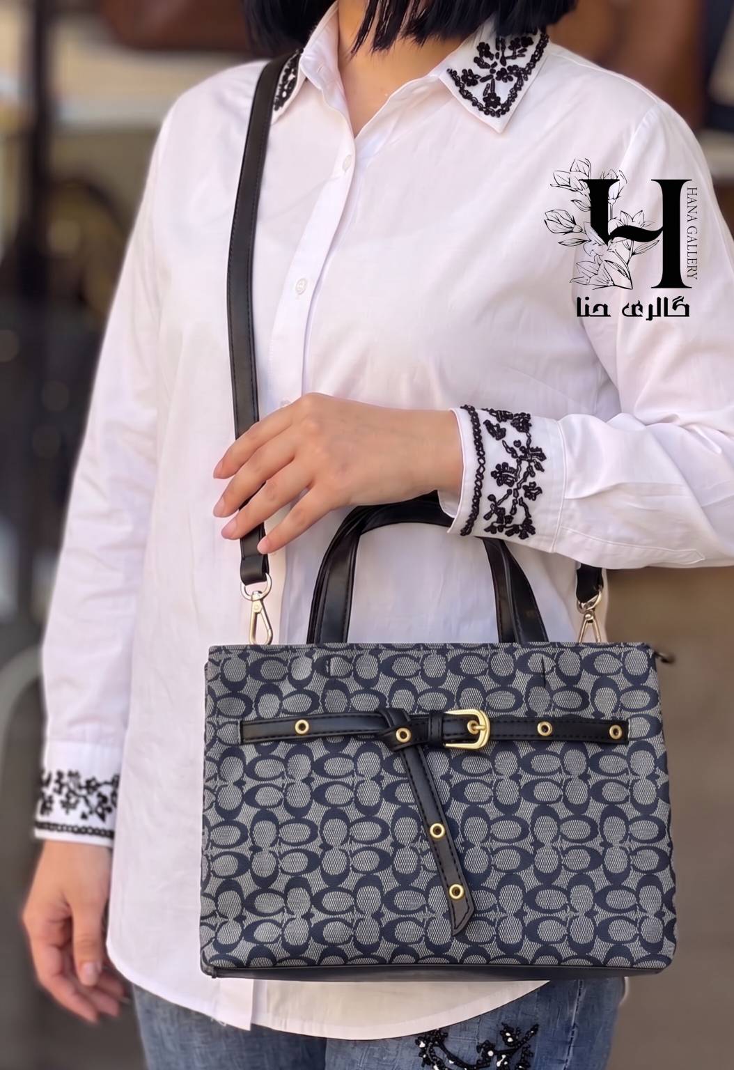 کیف کوچ پاسپورتی پارچه‌ای آبی طرح لی کد۱۸۱۹