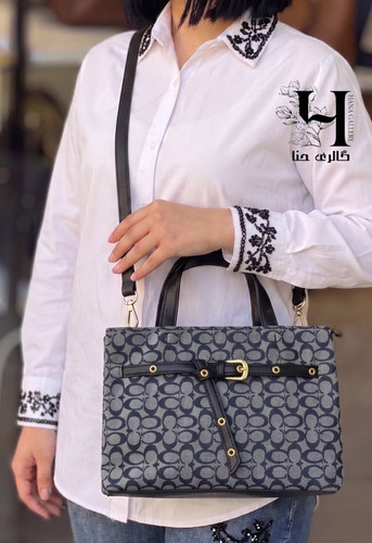 کیف کوچ پاسپورتی پارچهای آبی طرح لی کد۱۸۱۹